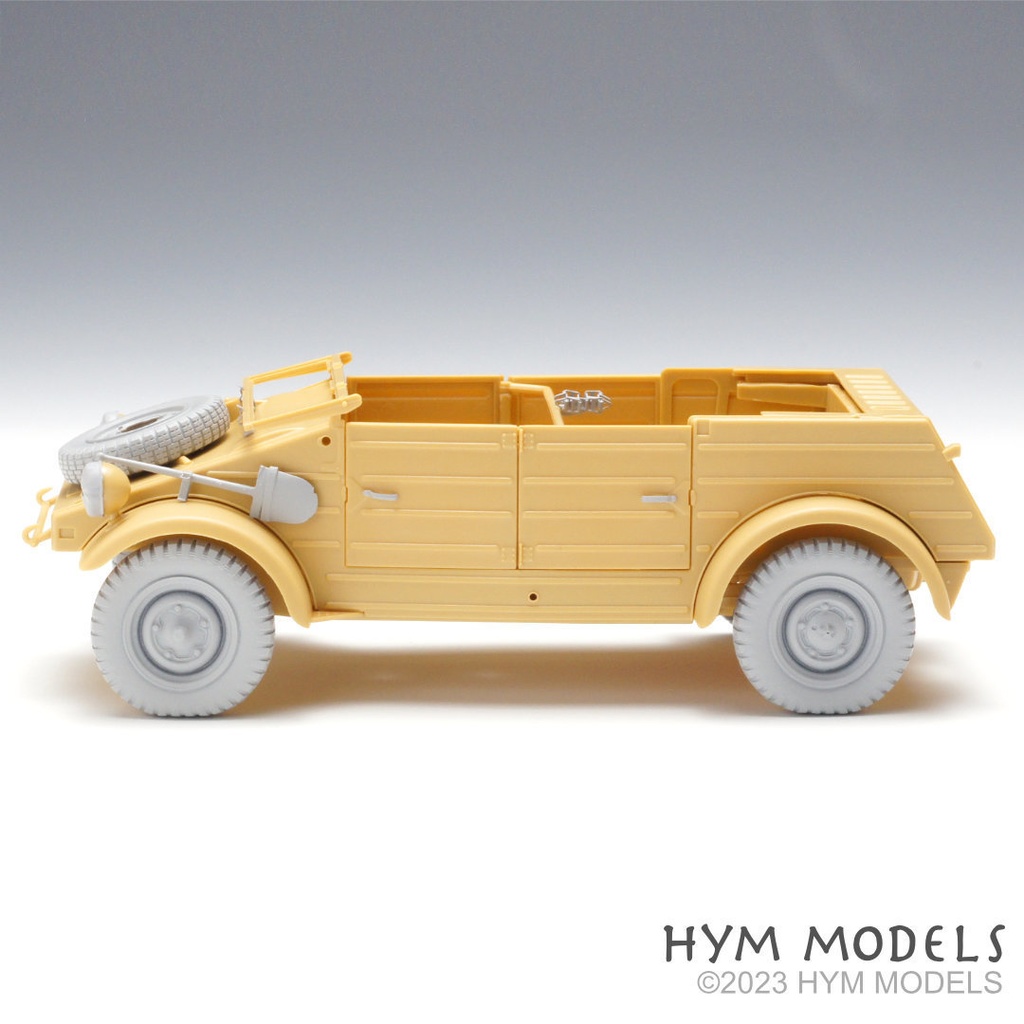 1/35 キューベルワーゲン82型用 自重変形タイヤ+ディテールアップパーツセット