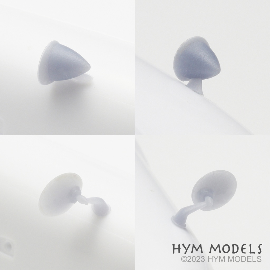 1/24 ミニクーパー1.3i用 自重変形10インチタイヤセット(ワタナベ)