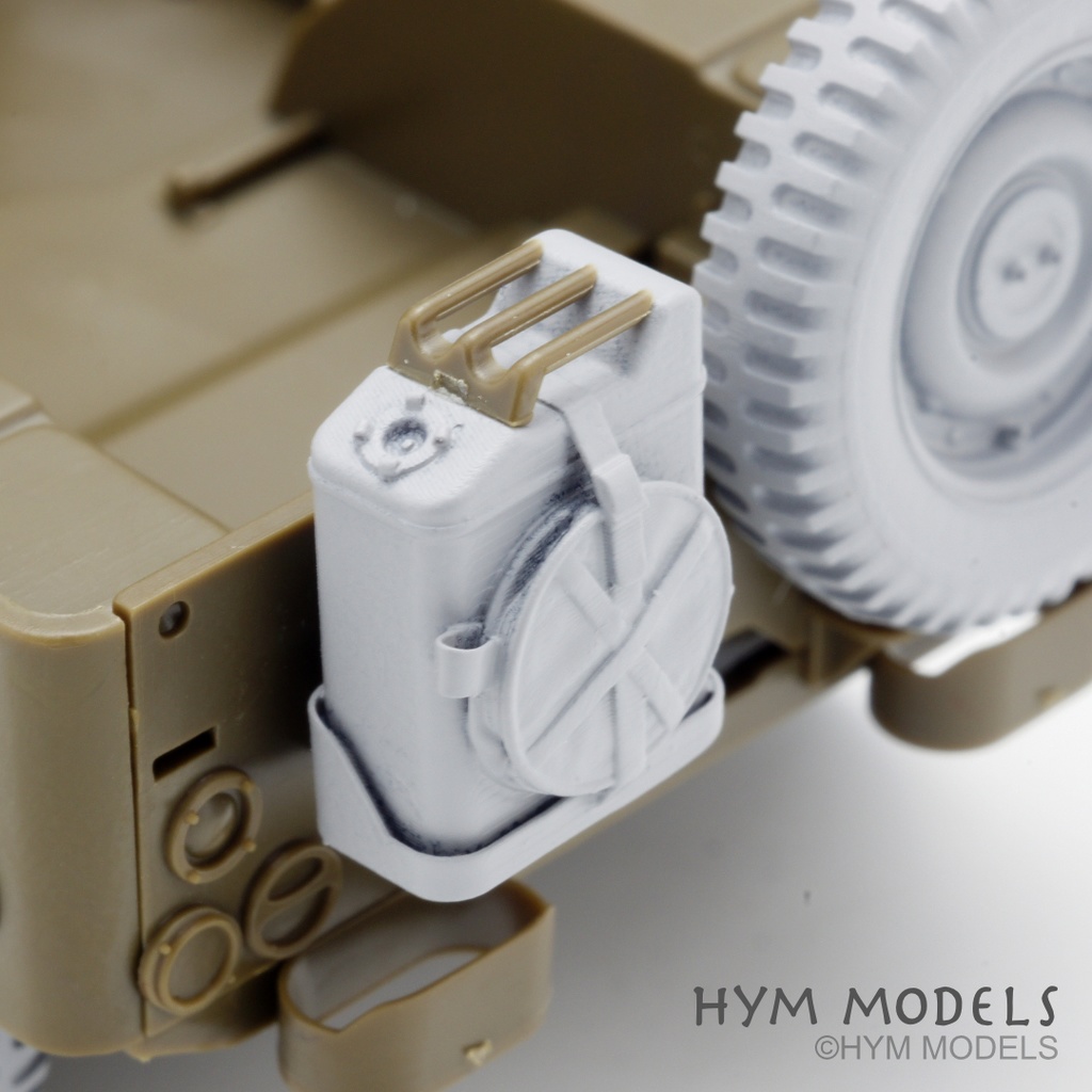 1/35 ジープ ウィリスMB用 自重変形タイヤ+ディテールアップパーツセット