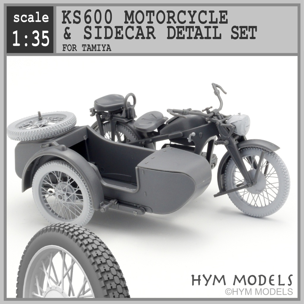1:35 KS600 sidecar detail parts set