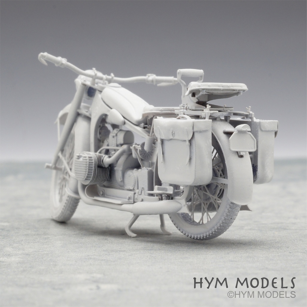 1:35 WWII German military motorcycle R12 (middle-late type) full kit in 3D resin (1 car)