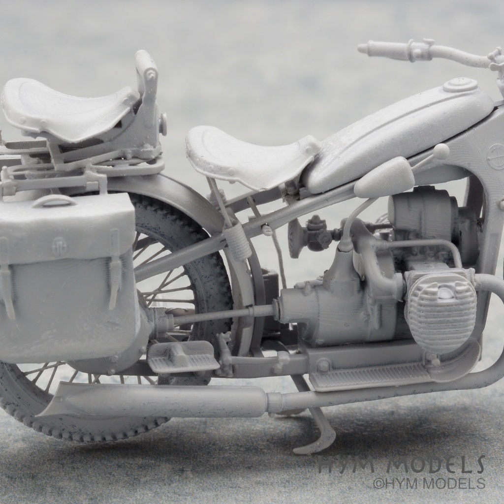 1:35 WWII German military motorcycle R12 (middle-late type) full kit in 3D resin (1 car)