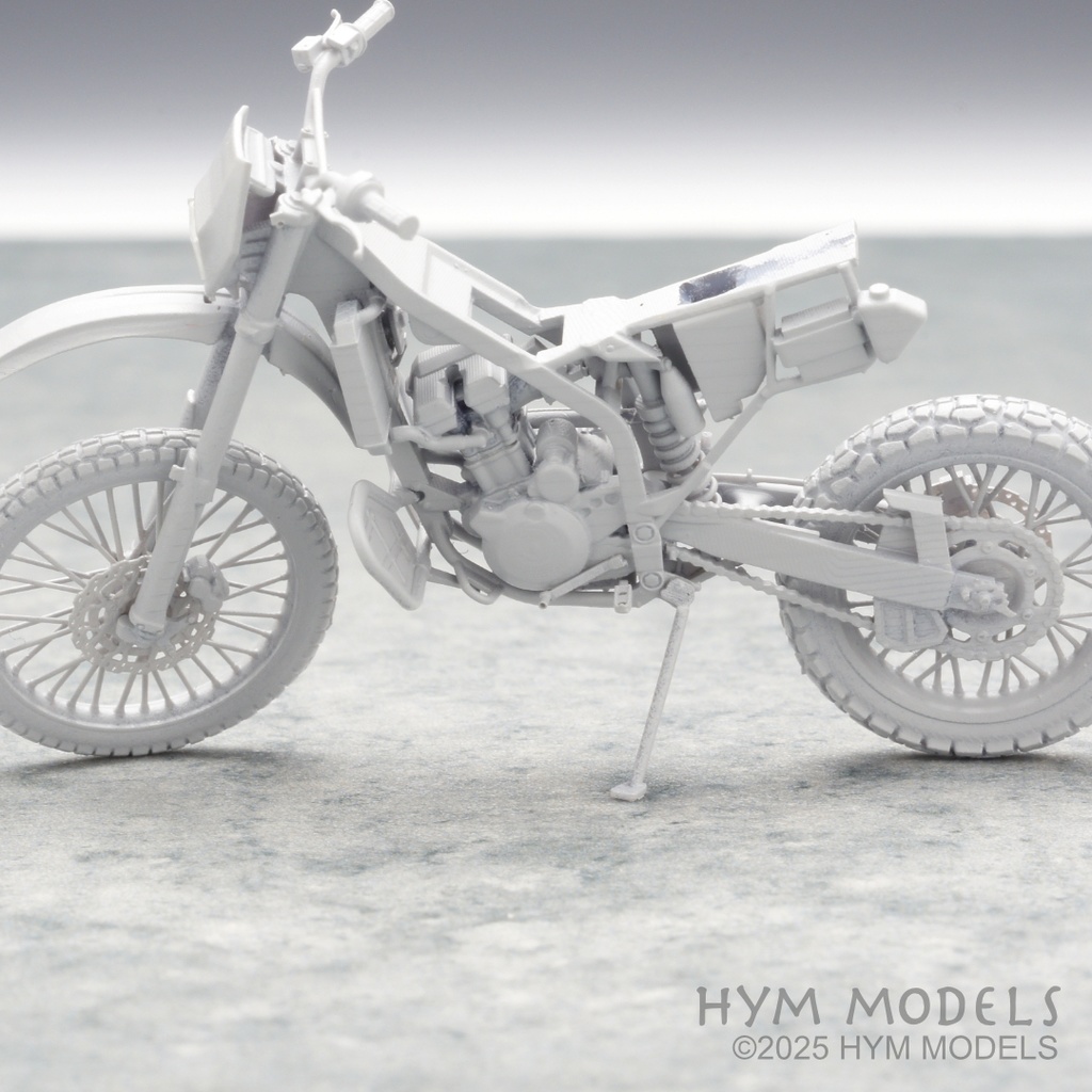 1/35 陸上自衛隊 現用偵察バイク 3Dレジン製フルキット(1台分)