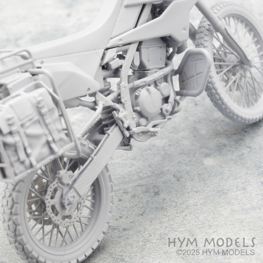 1/35 陸上自衛隊 現用偵察バイク 3Dレジン製フルキット(1台分)