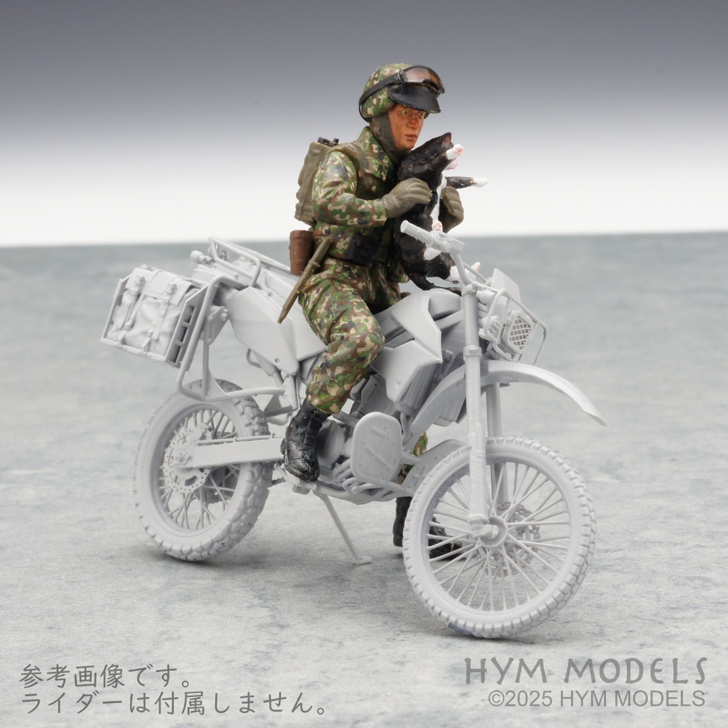 1/35 陸上自衛隊 現用偵察バイク 3Dレジン製フルキット(1台分)