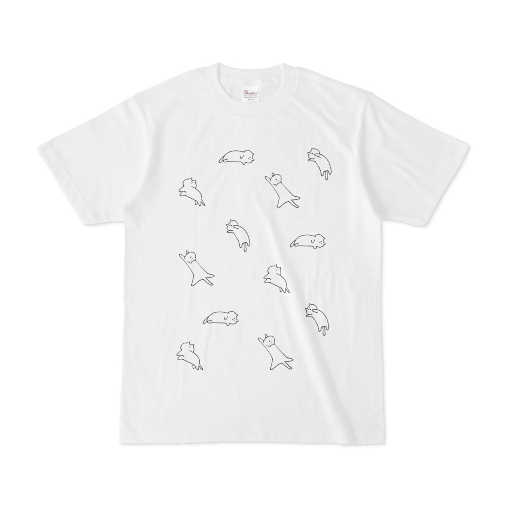 転がるネコチャン(散)Tシャツ