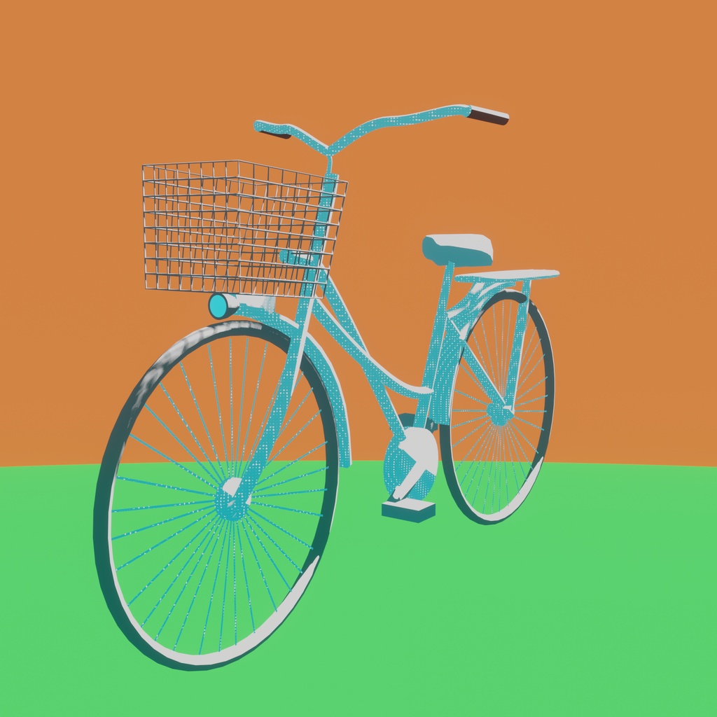 【無料DL可】自転車【3Dモデル】