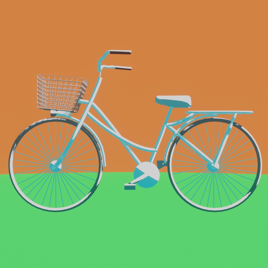 【無料DL可】自転車【3Dモデル】