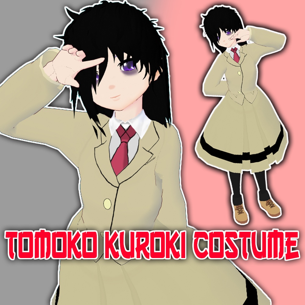 Tomoko Kuroki Costume for VRoid - VRoid用衣テクスチャ某擬黒木智子