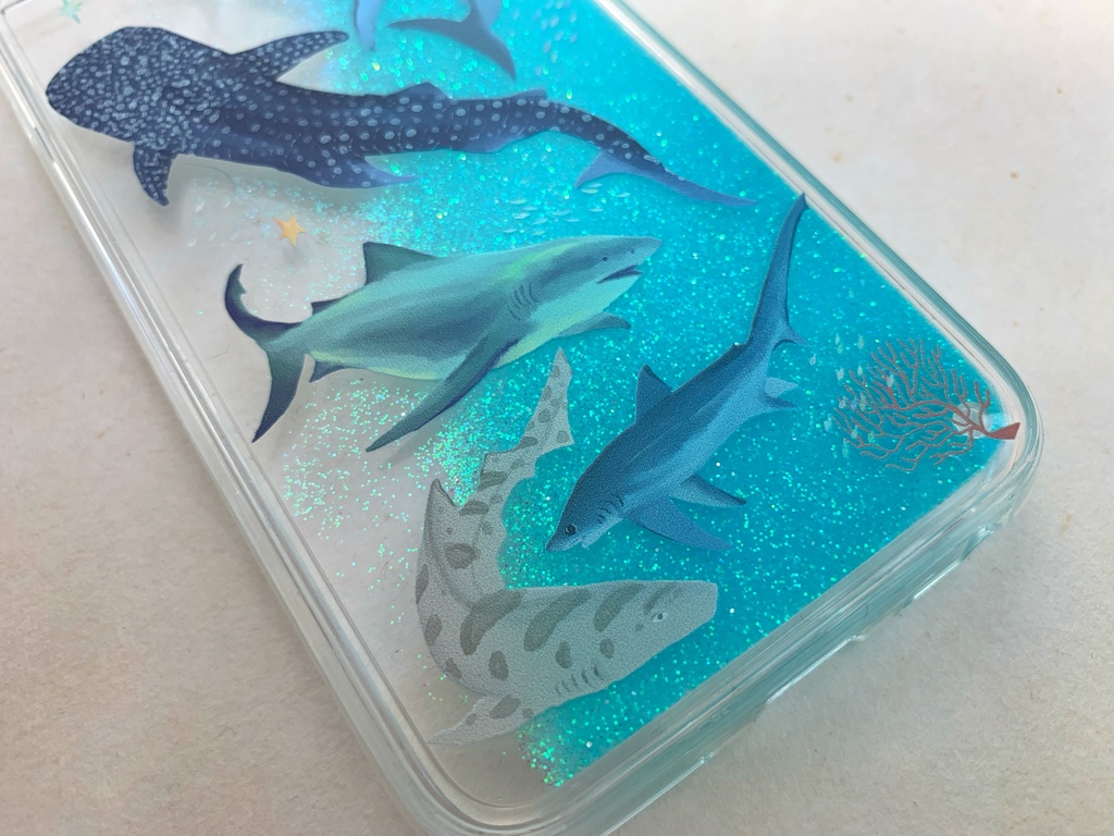サメだらけ グリッターケース