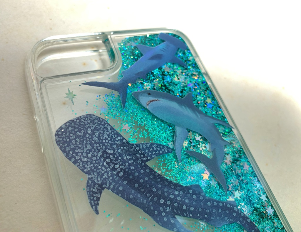 サメだらけ グリッターケース