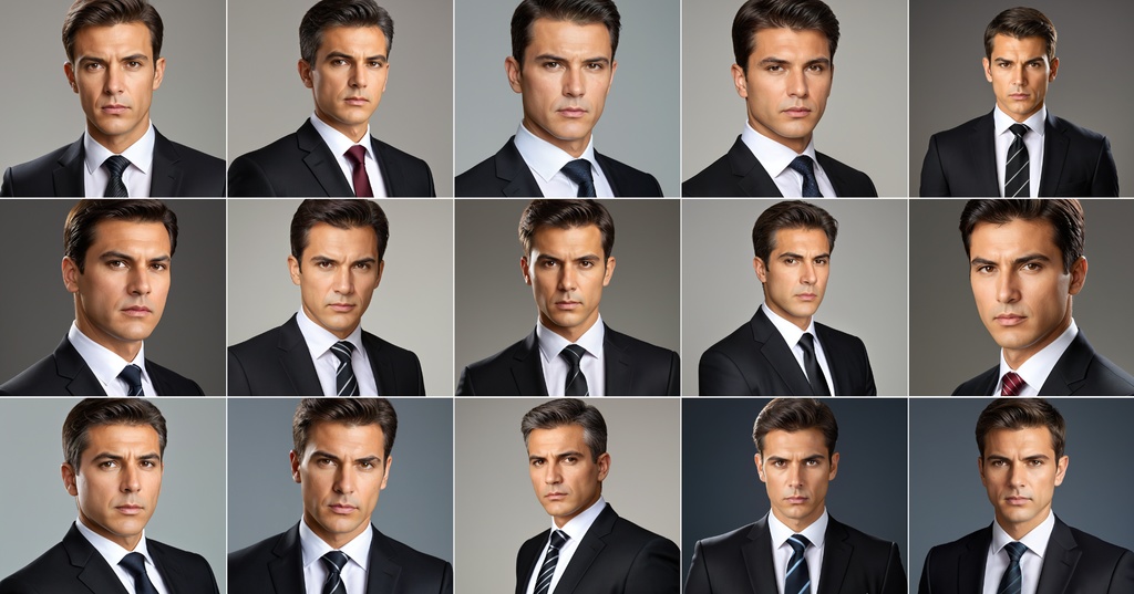 【肖像権リスクゼロ】AIポートレート Vol.3 - クールな男性ビジネス編 (15枚)