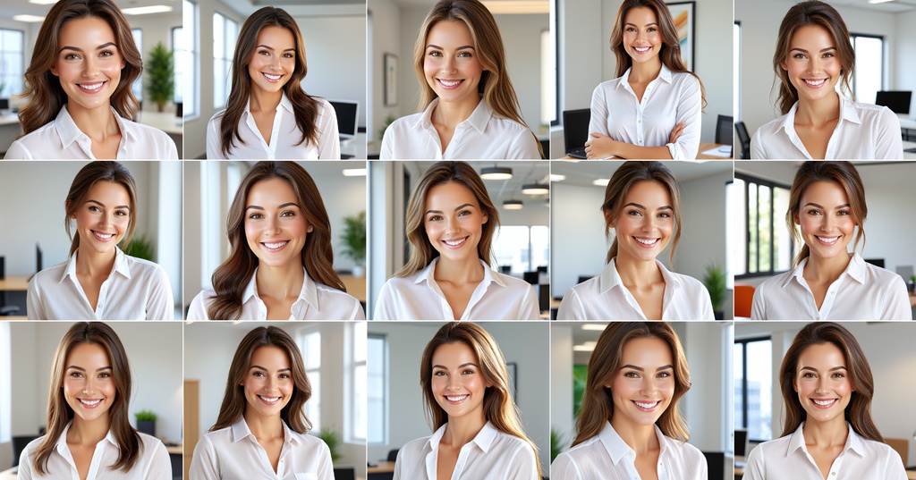 【肖像権リスクゼロ】AIポートレート Vol.5 - 女性の笑顔・親しみやすい表情編 (15枚)