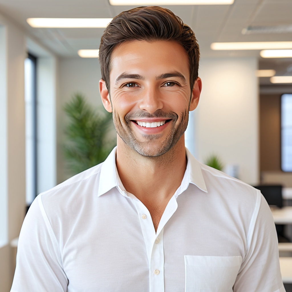 【肖像権リスクゼロ】AIポートレート Vol.6 - 男性の笑顔・親しみやすい表情編 (15枚)