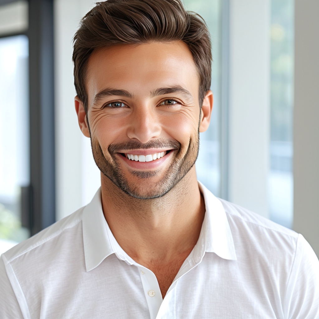 【肖像権リスクゼロ】AIポートレート Vol.6 - 男性の笑顔・親しみやすい表情編 (15枚)