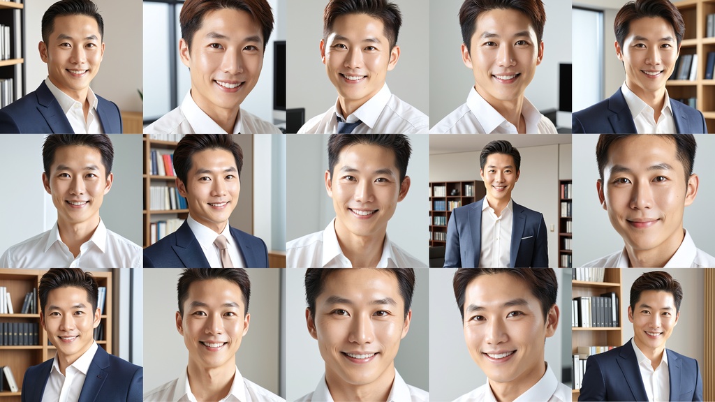 【肖像権リスクゼロ】AIポートレート Vol.8 - 日本人男性(親近感・信頼感)編(15枚)