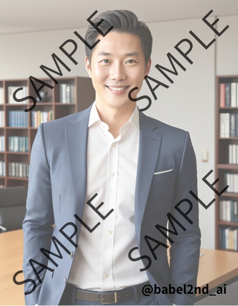 【肖像権リスクゼロ】AIポートレート Vol.8 - 日本人男性(親近感・信頼感)編(15枚)