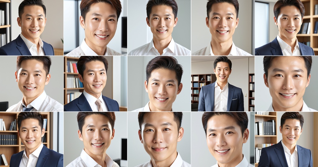【肖像権リスクゼロ】AIポートレート Vol.8 - 日本人男性(親近感・信頼感)編(15枚)