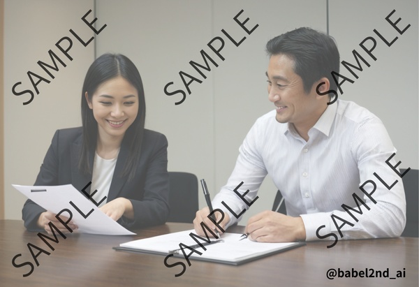 【肖像権リスクゼロ】AIポートレート Vol.9 - 日本人ビジネス(商談・面談・1on1)編 (15枚)