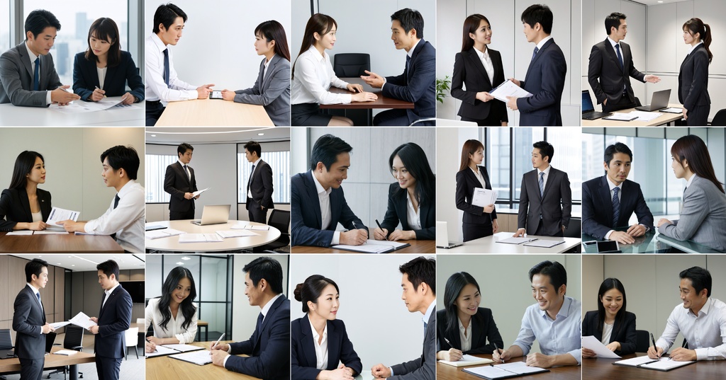 【肖像権リスクゼロ】AIポートレート Vol.9 - 日本人ビジネス(商談・面談・1on1)編 (15枚)