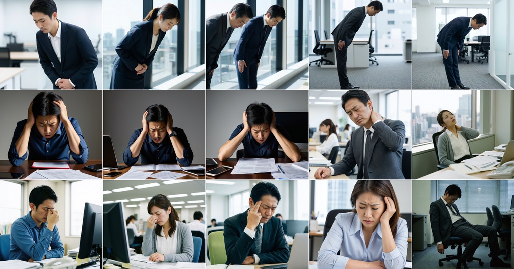 【肖像権リスクゼロ】AIポートレート Vol.10 - 日本人ビジネス（謝罪・悩み・トラブル）編 (15枚)