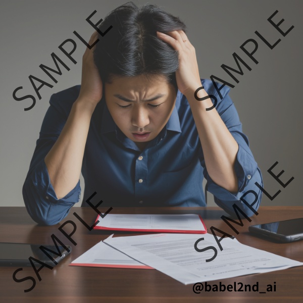 【肖像権リスクゼロ】AIポートレート Vol.10 - 日本人ビジネス(謝罪・悩み・トラブル)編 (15枚)