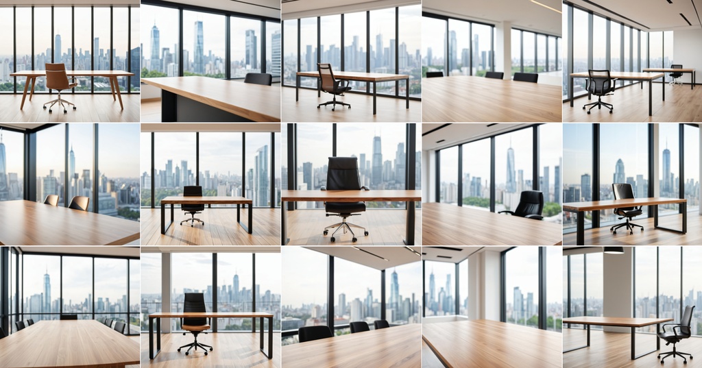 【商用利用OK】おしゃれな背景素材集 - ミニマルなオフィスデスク編(15枚)