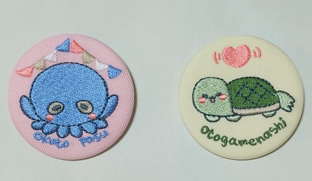 刺繡缶バッチ(澳音ぱす/音亀ナシ)