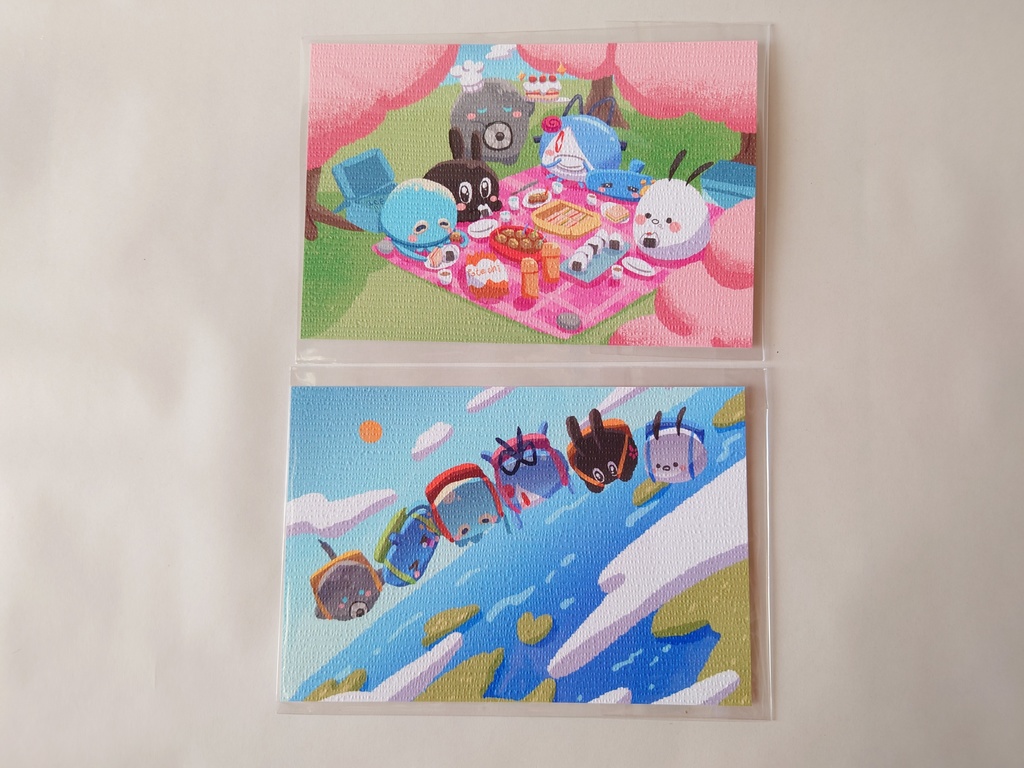 ポストカード2枚セット/UTAUちっちゃいものクラブ