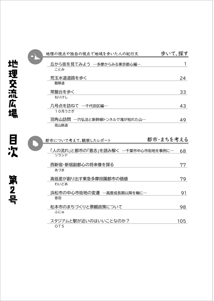 地理交流広場 第2号(2021春)