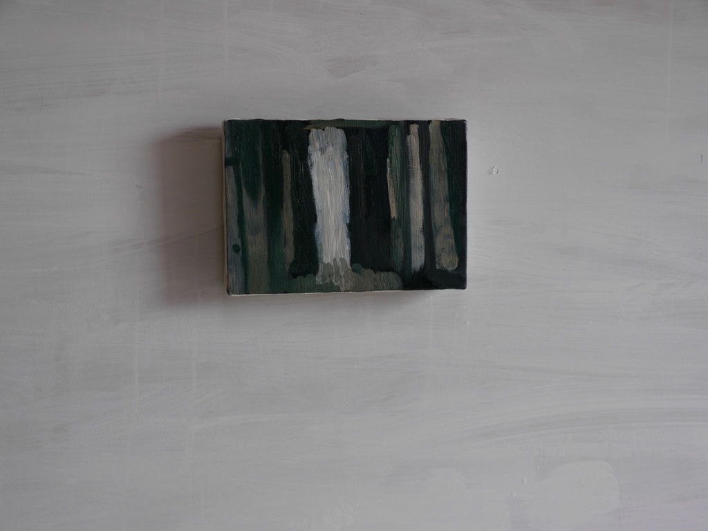 16×23㎝「部屋の中　１」サムホール・油彩・原画