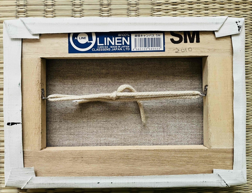 16×23㎝「真昼の光の中のヌード2」サムホール・油彩・原画