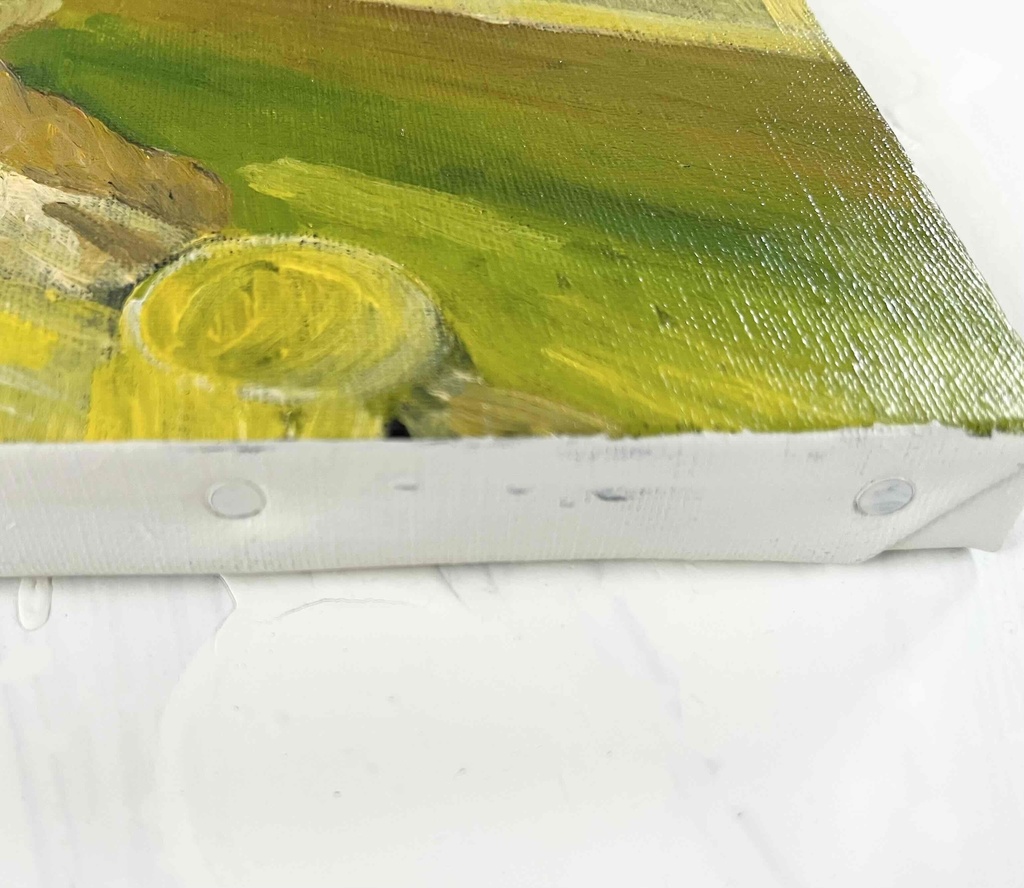 16×23㎝「痒い背中」サムホール・油彩・原画