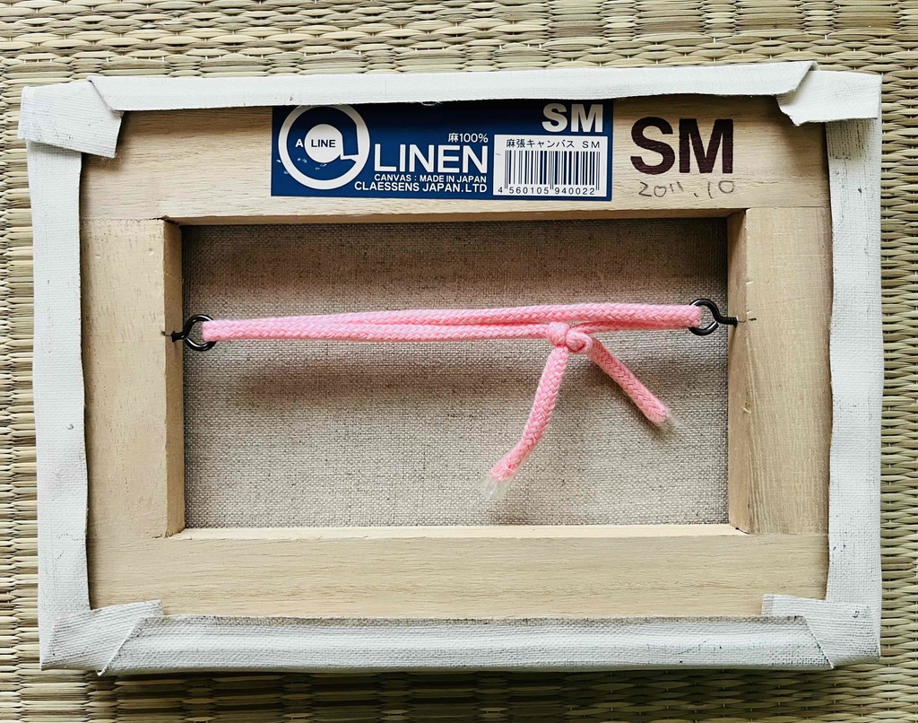 16×23㎝「痒い背中」サムホール・油彩・原画