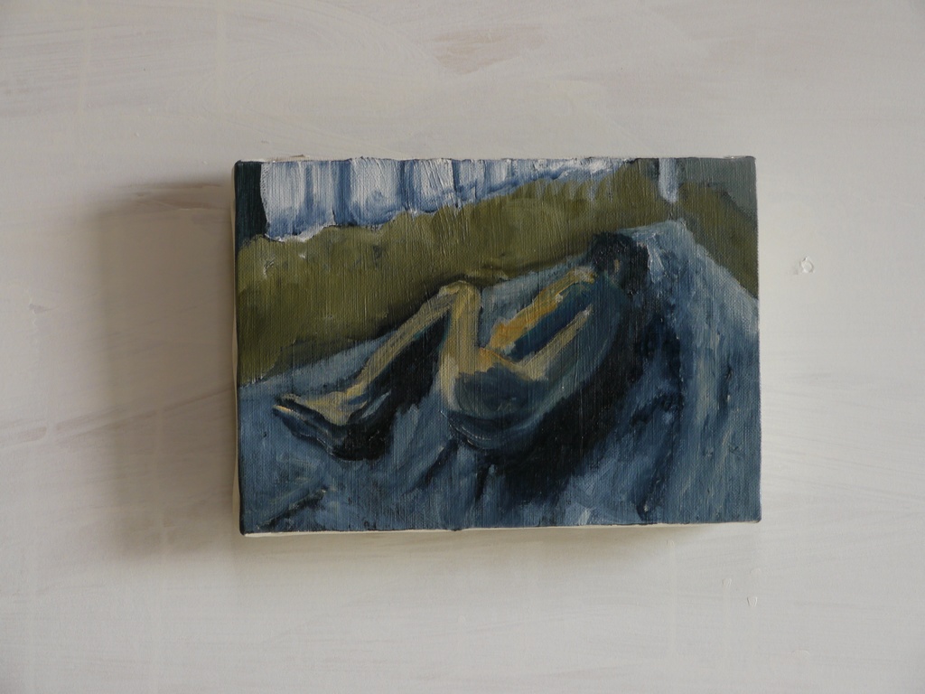 16×23㎝「スネちゃん」サムホール・油彩・原画