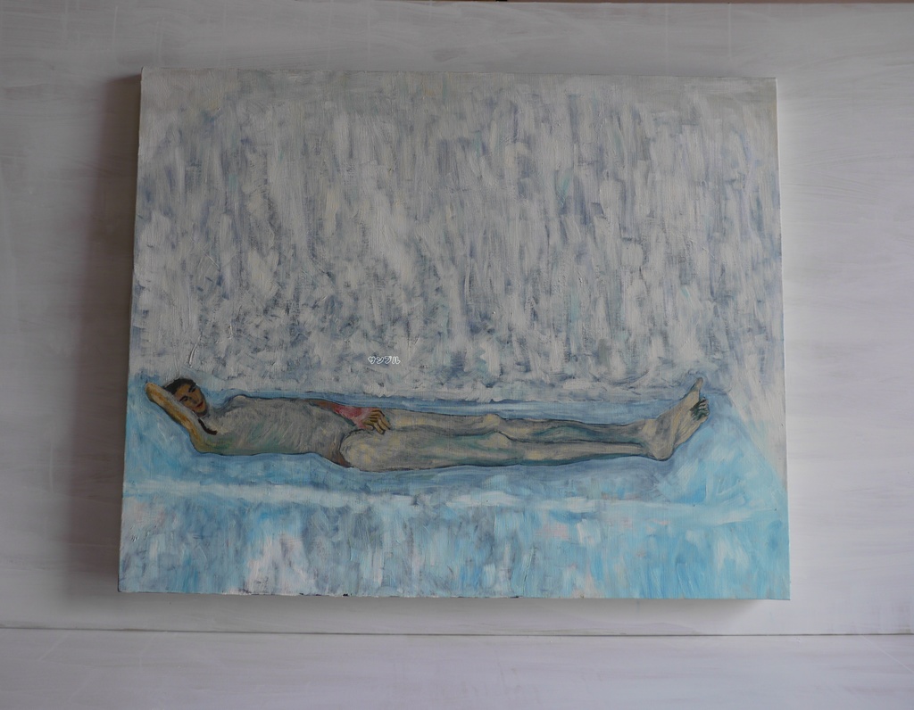 73×91㎝「真昼の光の中のヌード 3」F30・油彩画・原画