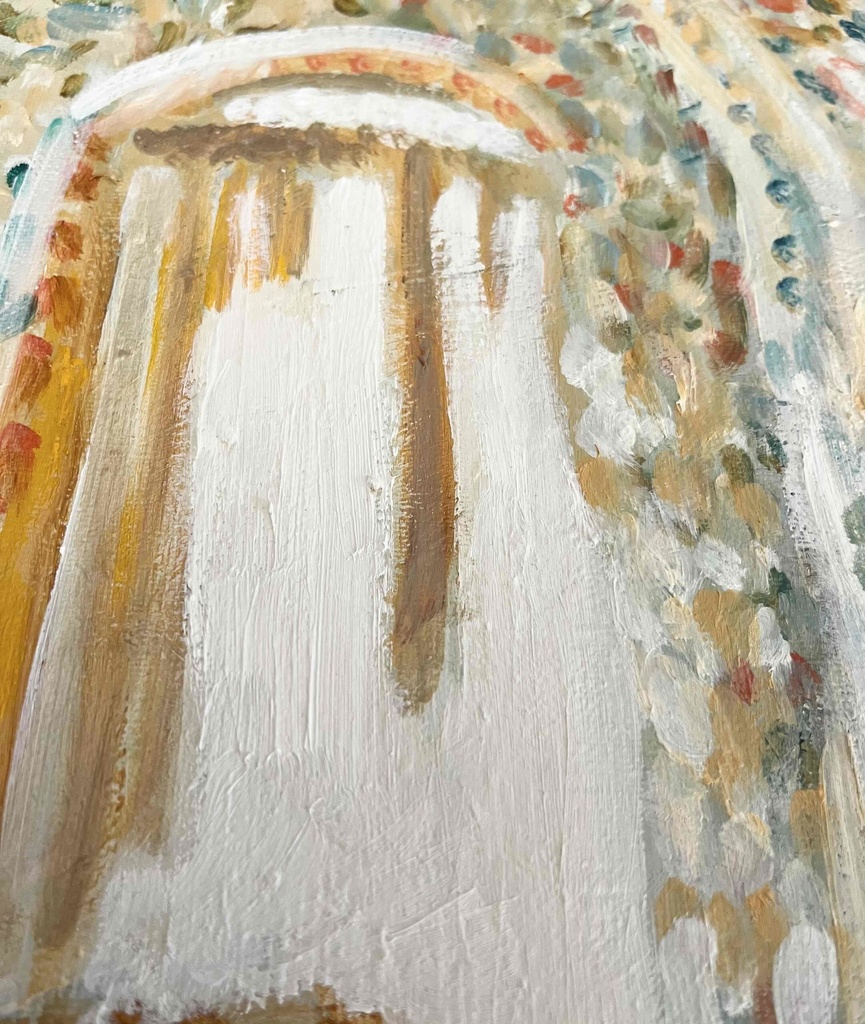 73×91㎝「異国の部屋 2」F30・油彩画・額装・原画