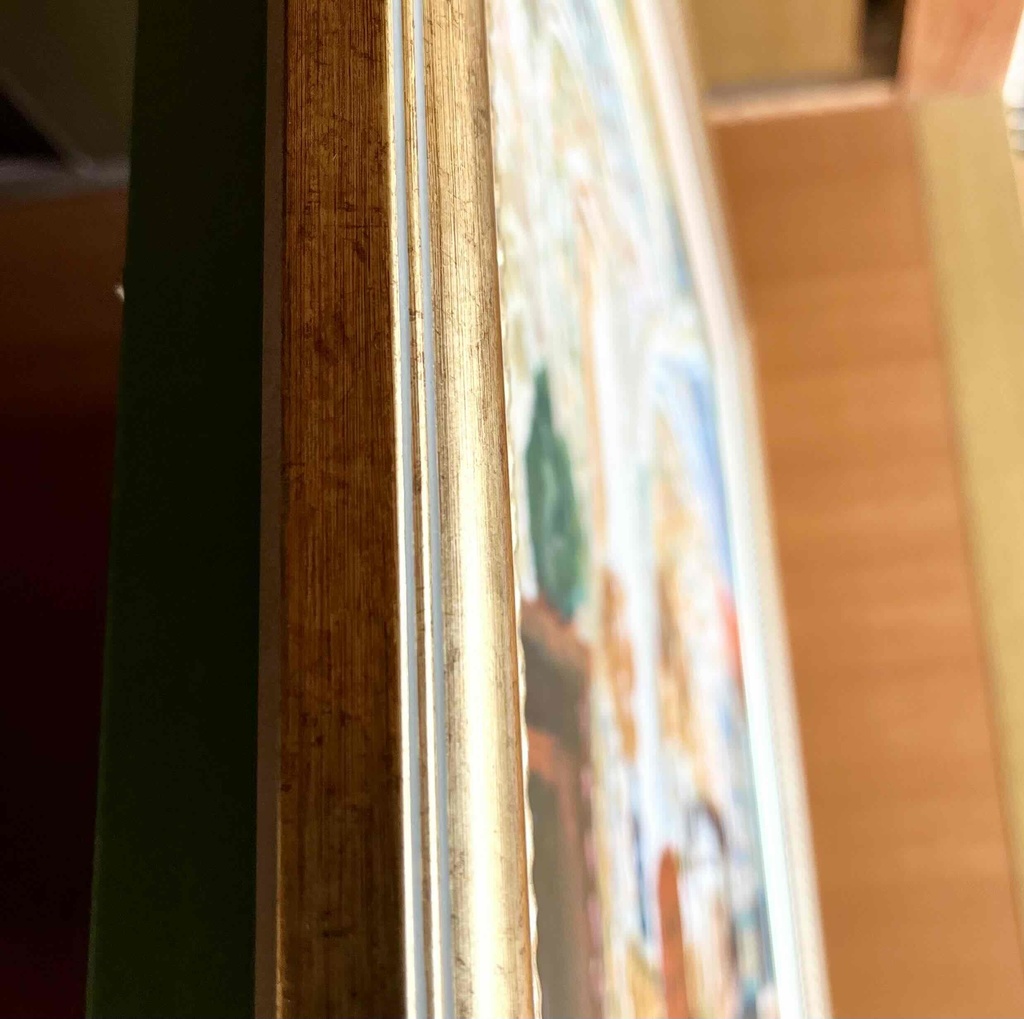 73×91㎝「異国の部屋 2」F30・油彩画・額装・原画