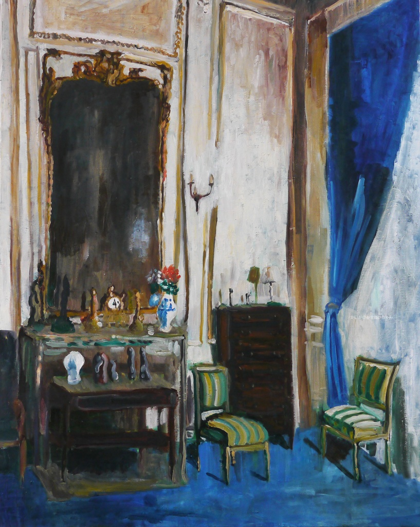 73×91㎝「ヴィルジュスト通りの家」F30・油彩画・原画 額装無し