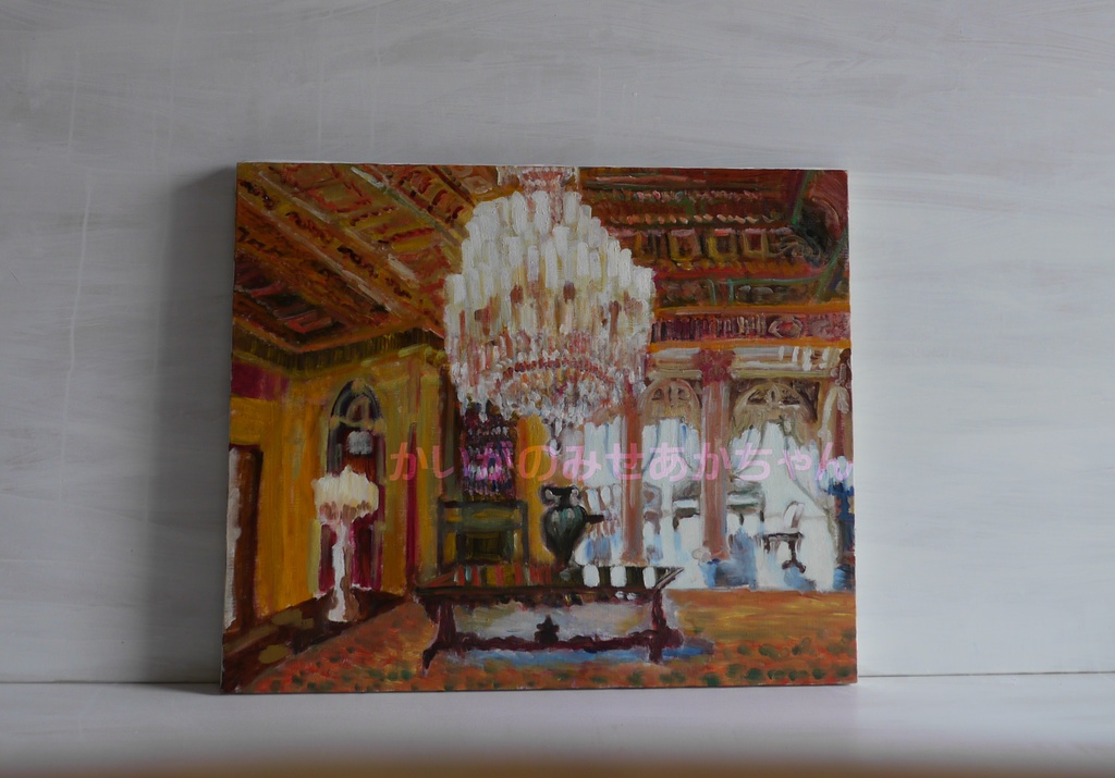 50×61㎝「シャンデリア 2」F12・油彩画・原画