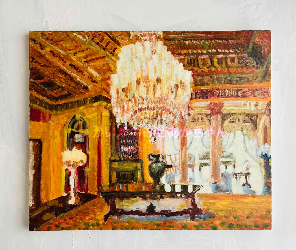 50×61㎝「シャンデリア 2」F12・油彩画・原画
