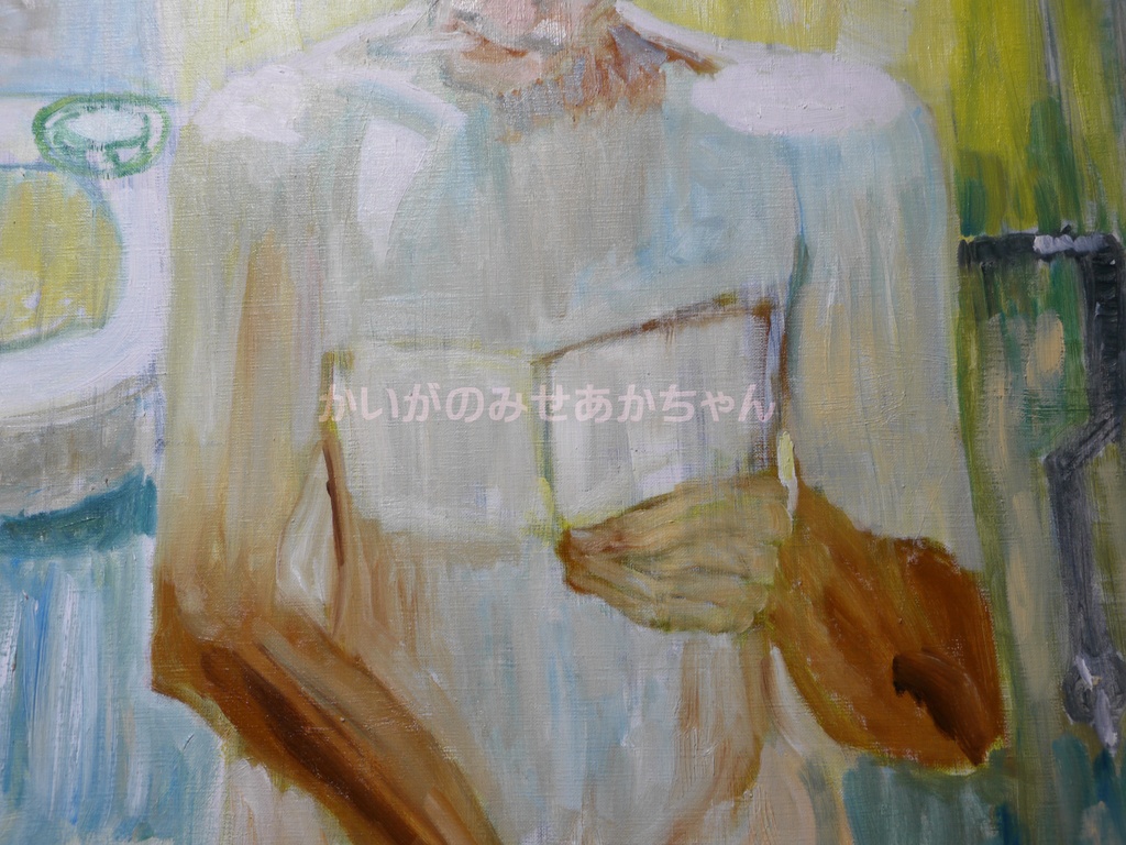 90×117㎝「リアルあかちゃん。」F50・油彩・原画