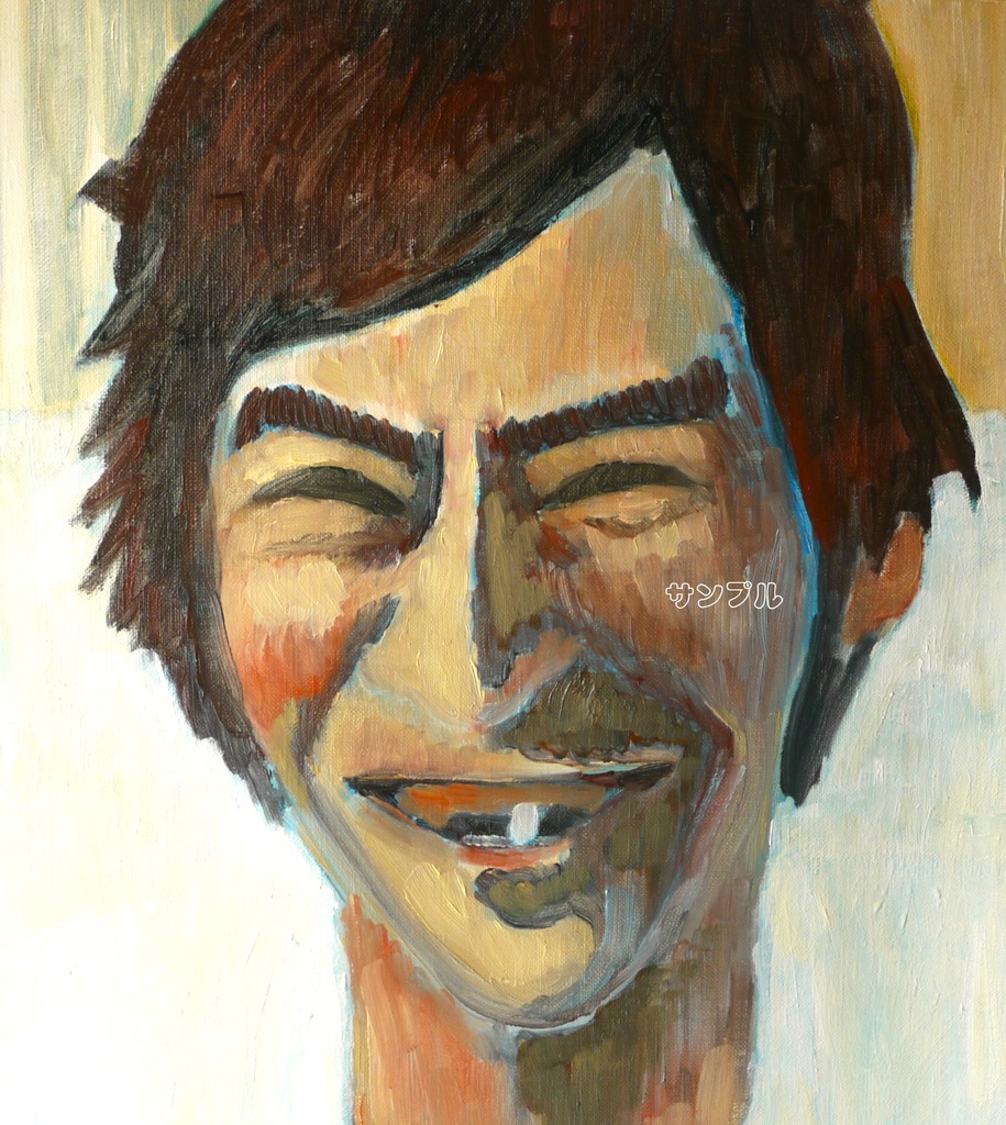 46×53㎝「ふふ」F10・油彩・原画