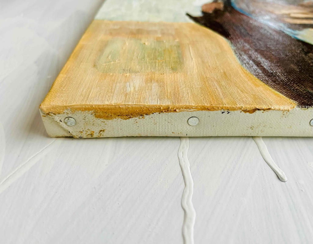 46×53㎝「ふふ」F10・油彩・原画