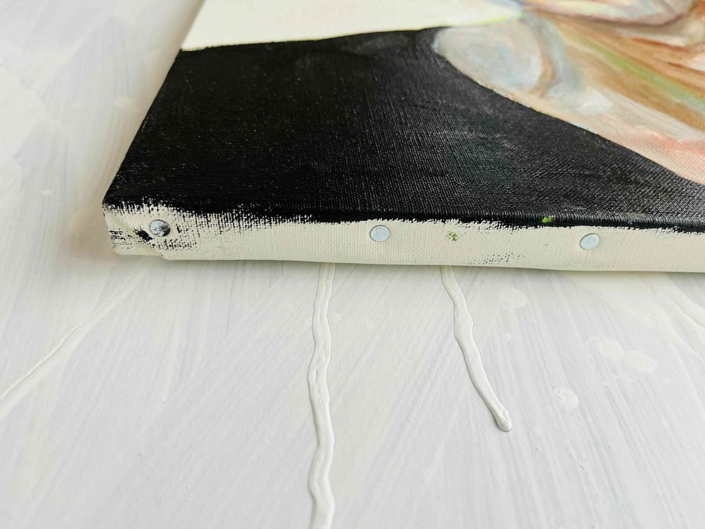 46×53㎝「労働者の肖像」F10・油彩・原画