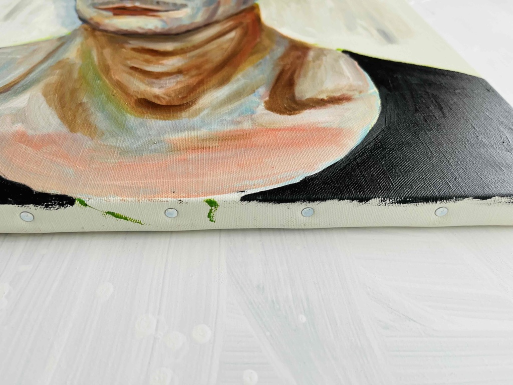 46×53㎝「労働者の肖像」F10・油彩・原画