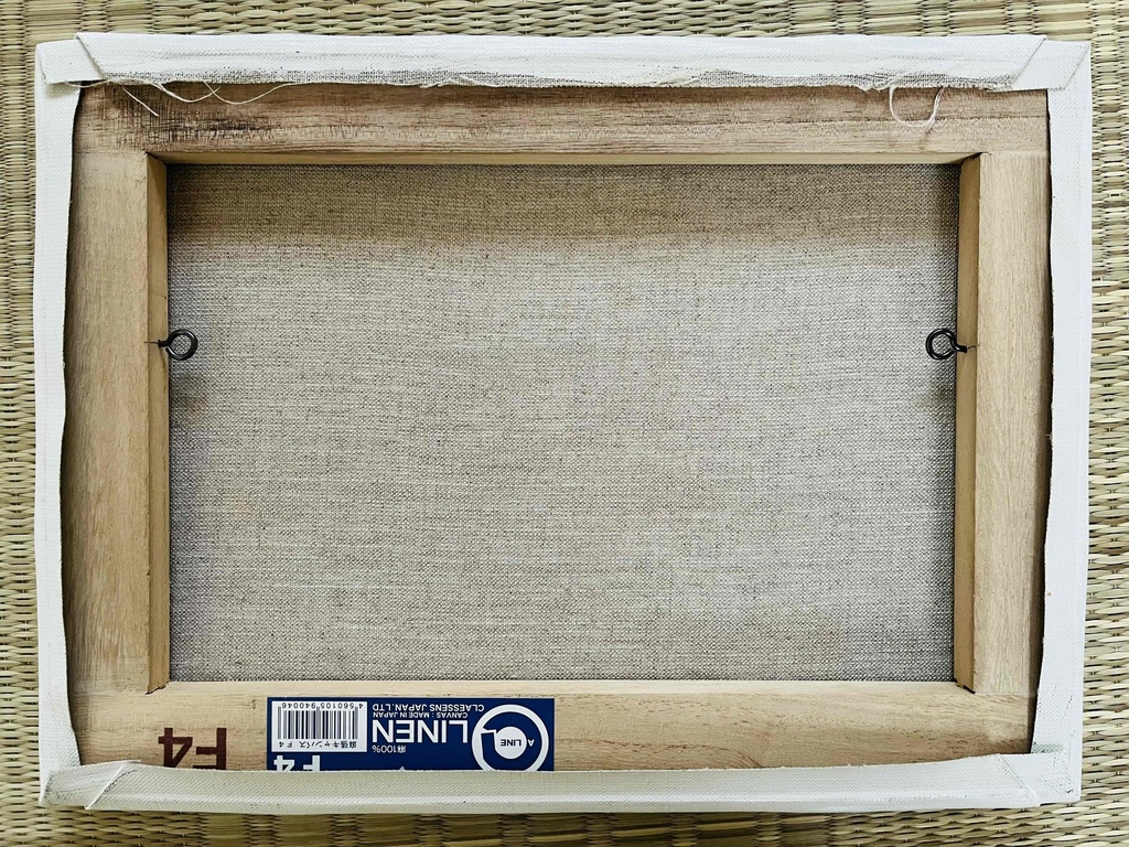 32×41㎝「愛するアカキチママ今アカキチ起きた愛するアカキチママ」F4・油彩・原画