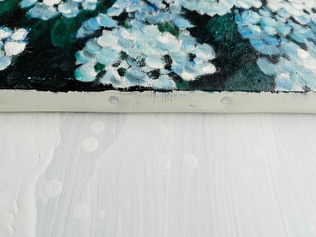 32×41㎝「紫陽花」F6・油彩・原画