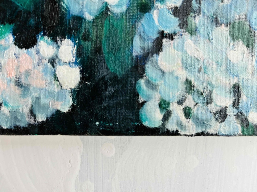 32×41㎝「紫陽花」F6・油彩・原画