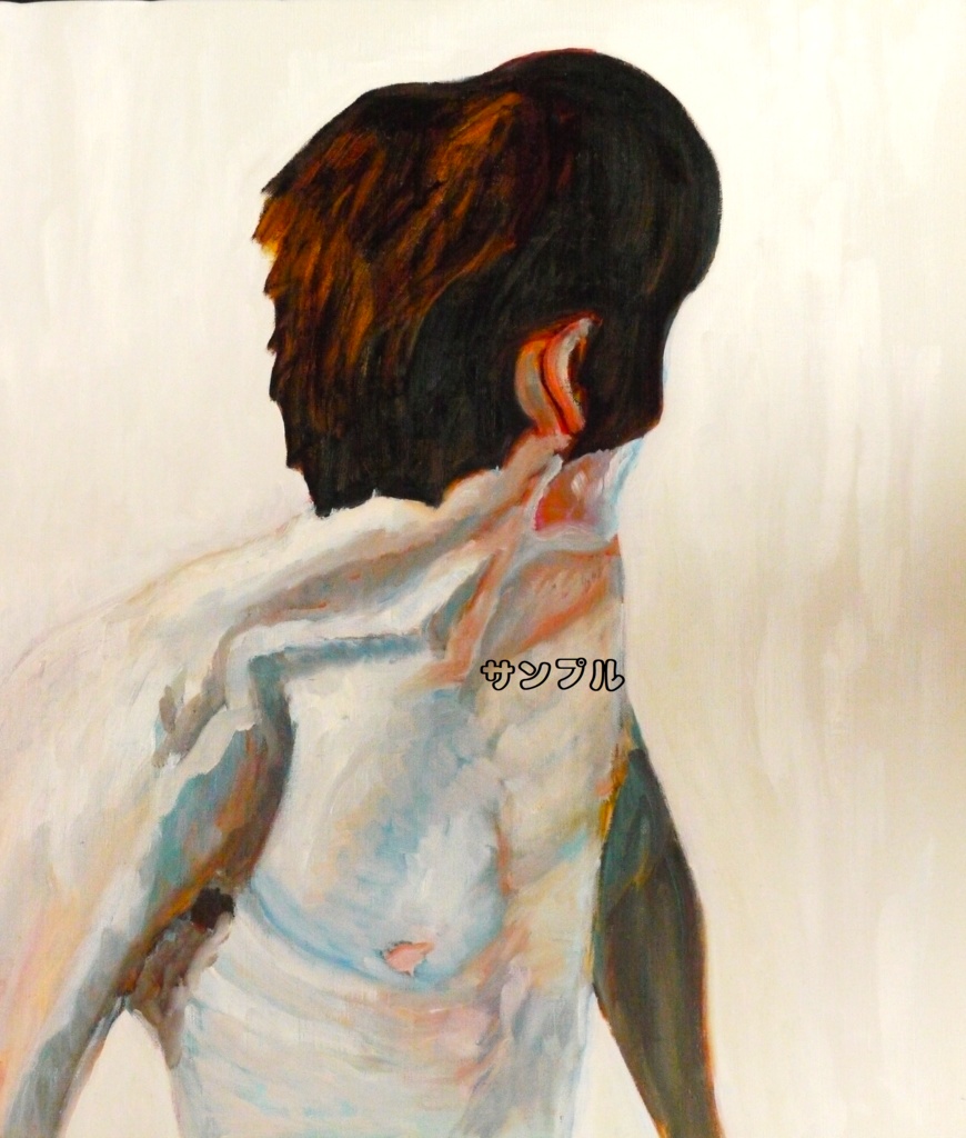 46×53㎝「 男 」F10・油彩・原画
